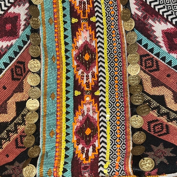 Bohemian Dreams Artisan Patchwork Leather Bucket Tote Bag - Picture 10 of 14